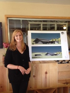 Chloe Asseo showing new tasting rooms that will go over new caves  L'Aventure