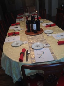 Hammersky tasting table at home