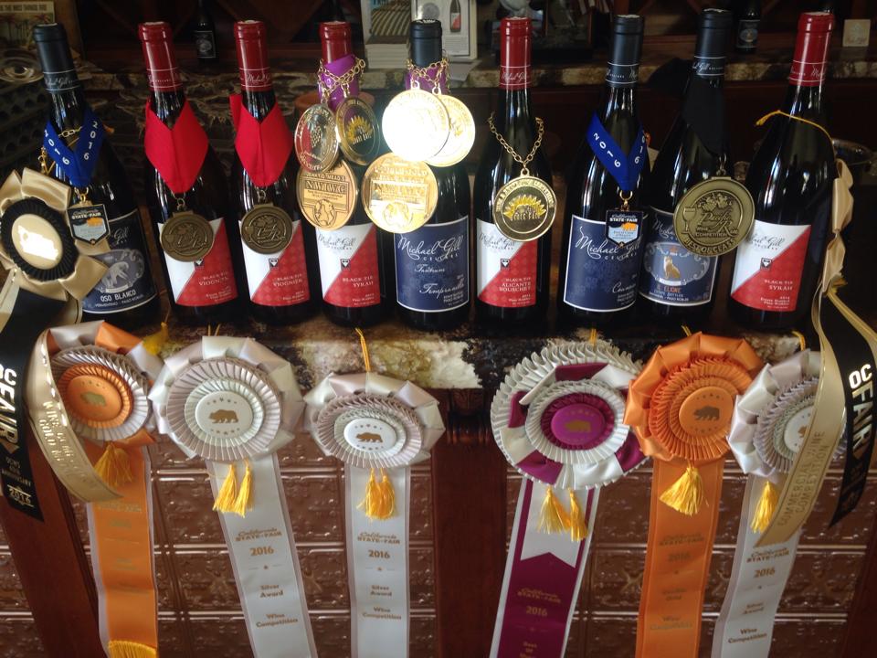 2016 State Fair Medals, photo from Michal Gill Cellars Facebook page.