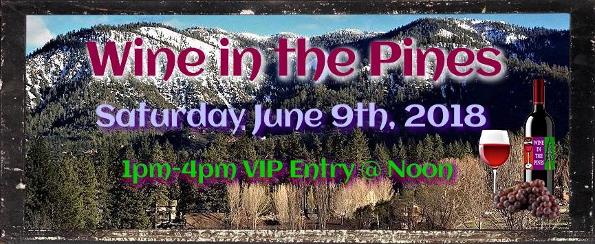 wine in the pines 2018 banner